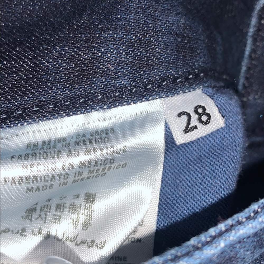 GUESS Daredevil Jeans Boot Cut Blue Straight 2000 Y2K Long Tall Riding Size 28 - Picture 5 of 7
